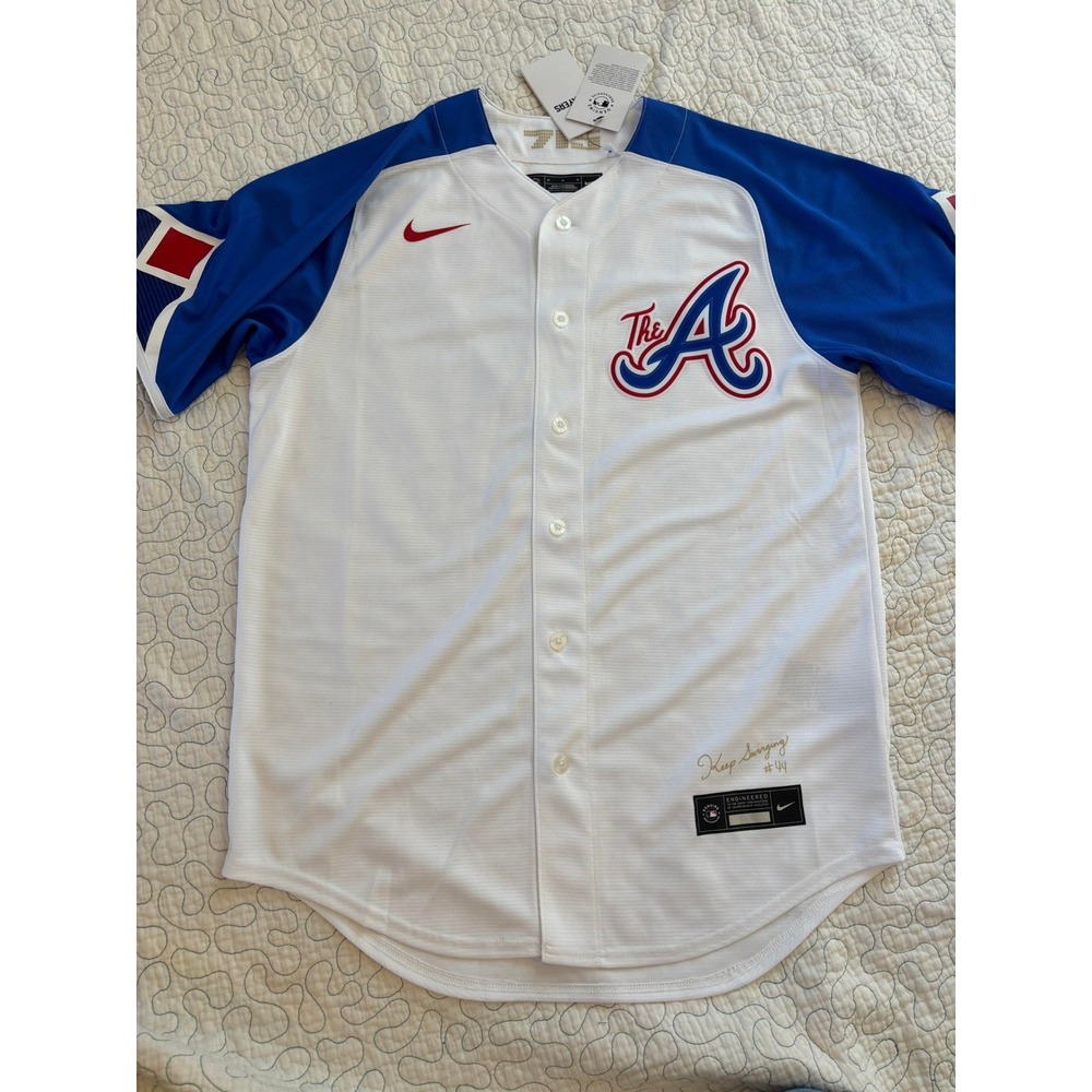 Nike Atlanta Braves Jersey Men's Size Medium Albies #1